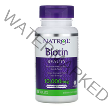 Natrol 비오틴 고강도 10 000mcg 100정, 1개