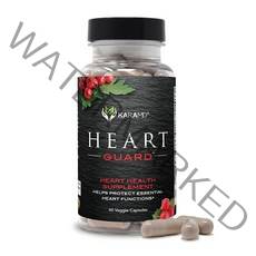 karaMD Heart Guard 의사가 배합한 천연 심혈관 심장 건강 및 혈압 보충제 마그네슘 및 포도씨 추출물이 함유된 심장 지원 보충제 30회 분량
