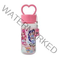 르번 알쏭달쏭 캐치티니핑 하트손잡이 보틀 + 하츄핑 키링, 380ml, 혼합색상