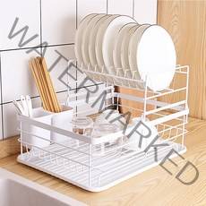 던홈 노르딕 식기건조대 2단, 화이트