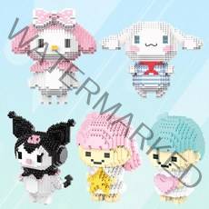 산리오 쿠로미 나노블럭 1156PCS 중국레고 호환 나노블록 청년K기프트, 폼폼푸린 604PCS
