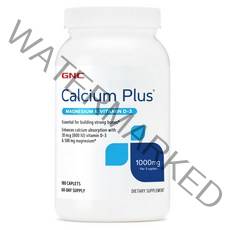 GNC 칼슘 플러스 1000 마그네슘 비타민D3 180캡슐, 단품