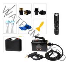 110V 220V 가정용 전기 스팀 청소기 2600W 휴대용 핸드 헬드 스티머 자동차 주방 브러시 청소 기계, 01 black 2_04 AU_02 220V