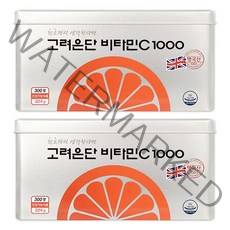 [정품] 고려은단 비타민C 1000 300정 x 정품스틸박스 2통 -> 총600정 (유효25년07월), 유재석 비타민 300정x2박스