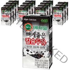 베지밀 뼈에좋은 칼슘두유 검은 콩 깨 쌀, 190ml, 16개