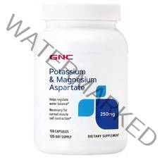 GNC 포타슘 & 마그네슘 아스파테이트 250mg 120캡슐, 1개