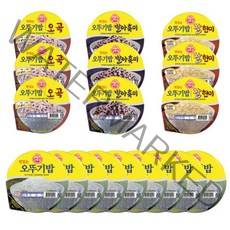 큐웰엠 오뚜기밥 210g 18개 (백미9p+오곡3P+발아흑미3P+찰현미3P), 1세트