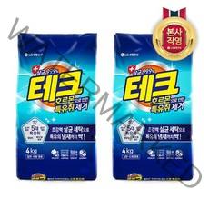 [KT알파쇼핑]테크 분말세제 호르몬 특유취 4KG x 2개