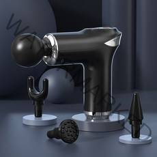 한손에 쏙 가볍고 강력한 미니 마사지건 고급용 파우치 4종헤드 디큐브 DICUBE DM-700