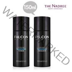 이노센스 FALCON 주름개선 기능성 토너 150ml + 에멀전 150ml 미백 화이트닝 스킨케어 남성 기초 화장품 2종 스킨 로션 세트