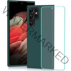 삼성 갤럭시 S22 플러스 울트라 5G 젤리 리퀴드 실리콘 라이트핏 휴대폰 케이스 Galaxy S22plus ultra silicone case 적용+지문인식 보호필름 증정 풀세트