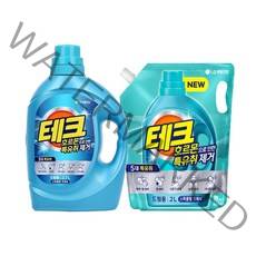 테크 호르몬 특유취제거 액체세제 드럼 용기(2.7L)+리필(2L), 1세트