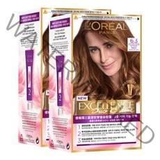 로레알파리 엑셀랑스 듀오크림 염모제 1+1, 1세트, 6.30호 황금빛 밝은 갈색