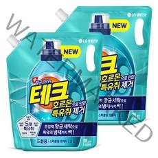 테크 호르몬 특유취 액체 드럼 리필 2L 2개