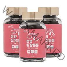 강아지심장영양제 심장사상충 기관지협착증 기침 기관지 오메가3 강아지영양제 100g 댕이수랏간 침향 심장튼튼, 3개