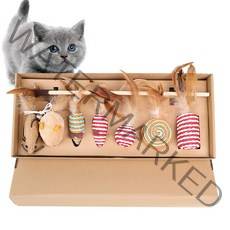 고양이장난감 7종 우드 낚시대 고양이 장난감 깃털 고양이장난감모음 고양이장난감세트