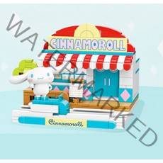 버터콕 산리오 캐릭터 마이멜로디 쿠로미 시나모롤 카페 레고 호환 블록 피규어, C