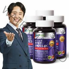 뉴트리디데이 프리미엄 루테인 오메가3 골드 90캡슐 x 4병, 1,300mgX90캡슐, 4개
