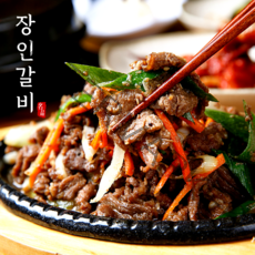 [장인갈비] 양념소불고기500g+500g /1kg 초이스등급 미국산 2kg 4kg 양념불고기 소불고기, 2팩, 500g