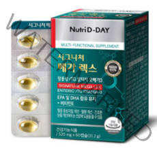 뉴트리디데이 장용성 rTG 알티지 오메가3 메가렉스, 60캡슐, 1개