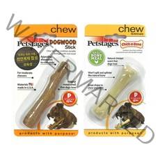 펫스테이지 강아지 장난감 우드스틱 XS + 치카본 XS, 1세트, 혼합색상