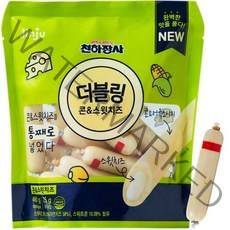 진주햄 천하장사 더블링 콘&스윗치즈, 25g, 16개