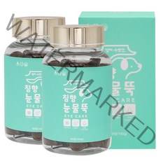 강아지 눈영양제 백내장 눈물자국 오메가3 루테인 100g 댕이수랏간 침향 눈물뚝, 2개