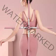 회전 2in1 십자 스트레칭봉 핑크 홈트 헬스 WAA6F90