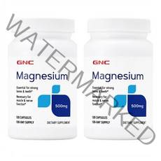 [1+1] GNC 마그네슘 500 mg 120캡슐
