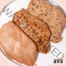 [채우닭] 실온 닭가슴살 - 오리지널 칠리 블랙페퍼 100g 30팩, 오리지널 10+블랙페퍼 10+칠리10