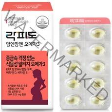 락피도 맘엔맘엔 식물성 rTG 알티지 오메가 3 21.9g, 60정, 1개