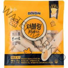 진주햄 더블링 콰트로치즈 간식 소시지, 400g, 1개