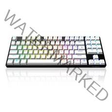 마이크로닉스 PRO 게이밍기계식 RGB 갈축, 텐키리스, MANIC EX89, 블랙 + 화이트