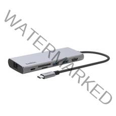 벨킨 7in1 USB C타입 멀티 포트 어댑터 허브 INC009, 실버그레이