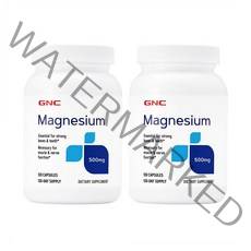 지엔씨 GNC 마그네슘 500mg 120캡슐 미네랄 x 2개