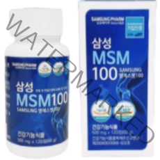 삼성MSM100 삼성제약헬스케어 유황 관절 무릎 어깨 허리 건강 영양제, 120정, 1개