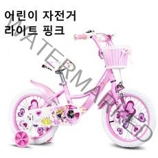 Dream 어린이 공주용 네발자전거 보조바퀴 패션선물 SYKB99, 16인치, 핑크
