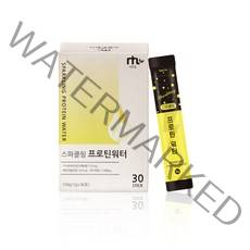스파클링 프로틴 워터 저분자 가수분해 단백질 분말 가루 유청단백질 마시는 단백질 쉐이크 보충제 비타민B2 유산균 레몬맛 스틱, 30stick