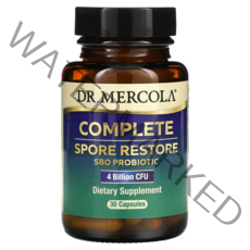 Dr. Mercola 컴플리트 스포어 리스토어 40억CFU 30캡슐 버섯 유산균 혼합, 30개, 30 개