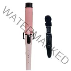 바비리스 슈퍼 스무스 글램 웨이브 세라믹 봉 고데기 36mm BCD2236K + 헤어 클립 세트, 핑크(봉고데기)