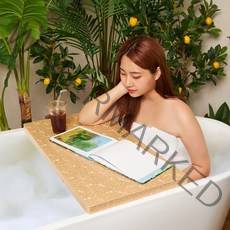 반신욕 욕조덮개 트레이 사각형(소) 목욕용품 욕실선반 욕조거치대 보온덮개 욕실덮개 반신욕트레이