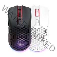 제닉스 TITAN GM AIR WIRELESS 타공 무선 게이밍 마우스, 블랙