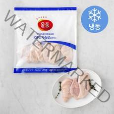 올품 닭가슴살 슬라이스 IQF (냉동), 2kg, 1개