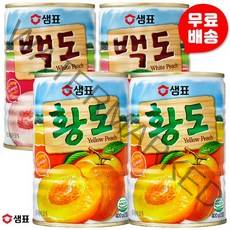 샘표 백도 400g 2개 x 황도 복숭아캔 통조림캔 간식, 1개