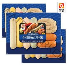 [퀴클리몰] 사조오양 수제 모듬 소시지 385g 냉동 x 3개, 1세트