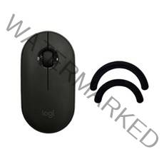 로지텍 PEBBLE M350 무소음 무선 마우스 + 마우스피트, 블랙+마우스피트
