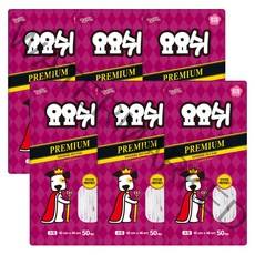 오너클랜 [요요쉬] 배변패드 프리미엄 50매 * 6개 묶음 (총 300매), 6개 소형 (프리미엄)