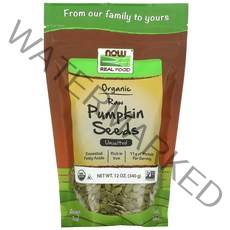 Now Foods Real Food 유기농 무가공 호박씨 무염 340g(12oz), 12 온스