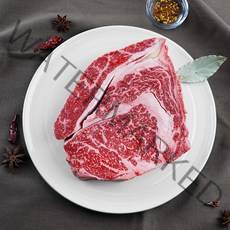 한우 1+등급 꽃등심, 스테이크(500g)