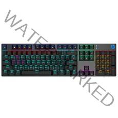 HP 게이밍 기계식 유선 키보드, GK400F, 혼합색상(적축), 일반형